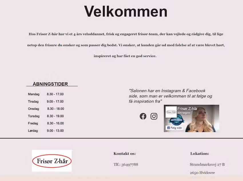 Fris&oslash;r Z-h&aring;r