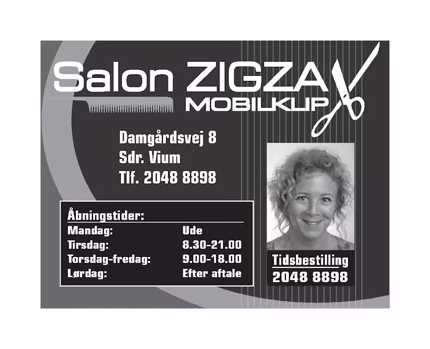 Salon ZigZax-Mobil Klip v/Birgitte S&oslash;rensen